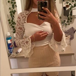 Beautiful white body top